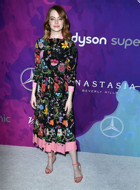 emma stone 2014 gucci dress